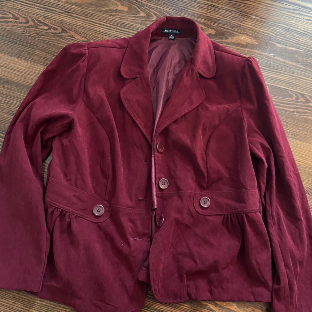 Notations Deep Red Jacket - image 1